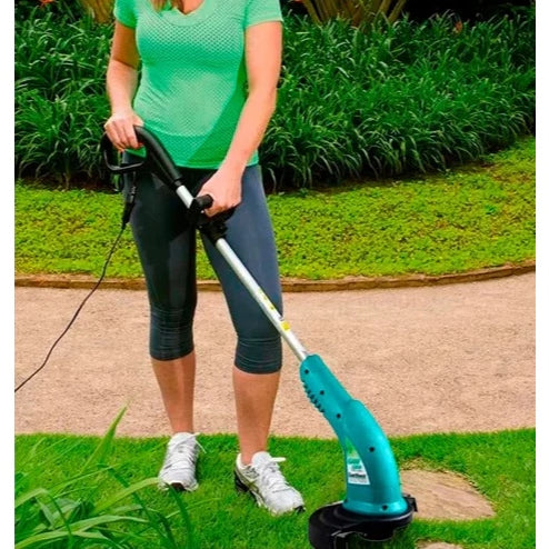 Aparador de Grama Elétrico Bipartido 1000W 127V Diâmetro de Corte 25cm