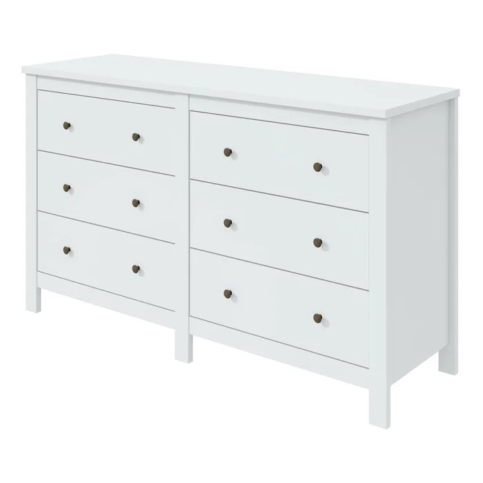 Cômoda 6 Gavetas Maggiore New Espresso Móveis Branco