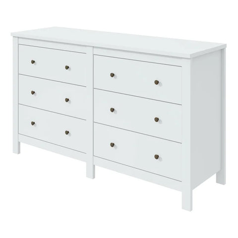 Cômoda 6 Gavetas Maggiore New Espresso Móveis Branco