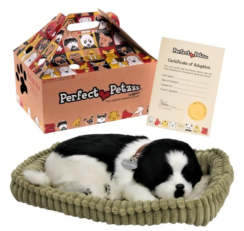Cachorro de Pelúcia que Respira Border Collie Adult - Perfect Petzzz
