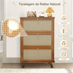 Sapateira de Bambu Lindy Três Portas