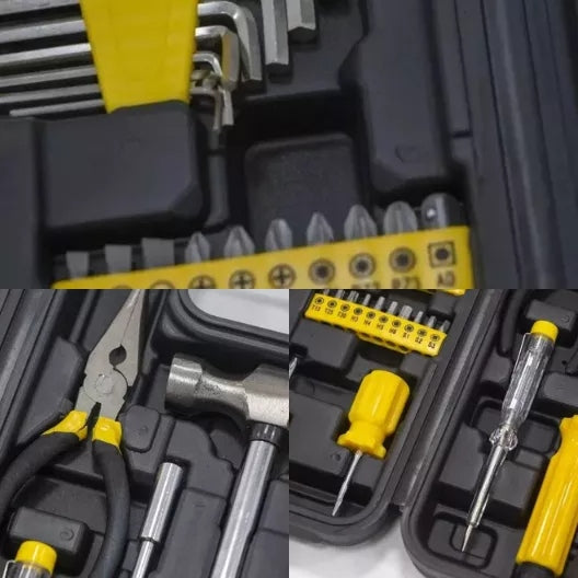 Jogo de Ferramentas Profissional em Aço com Maleta