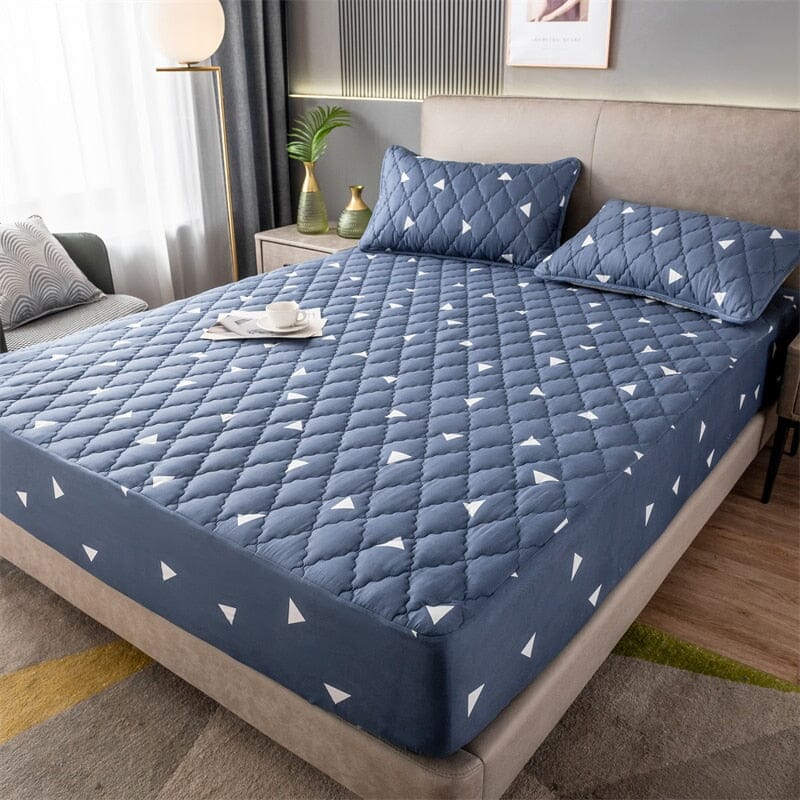Lençol Impermeável Matelassê com 2 Fronhas Microfibra Lux