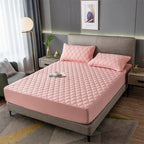 Lençol Impermeável Matelassê com 2 Fronhas Microfibra Lux
