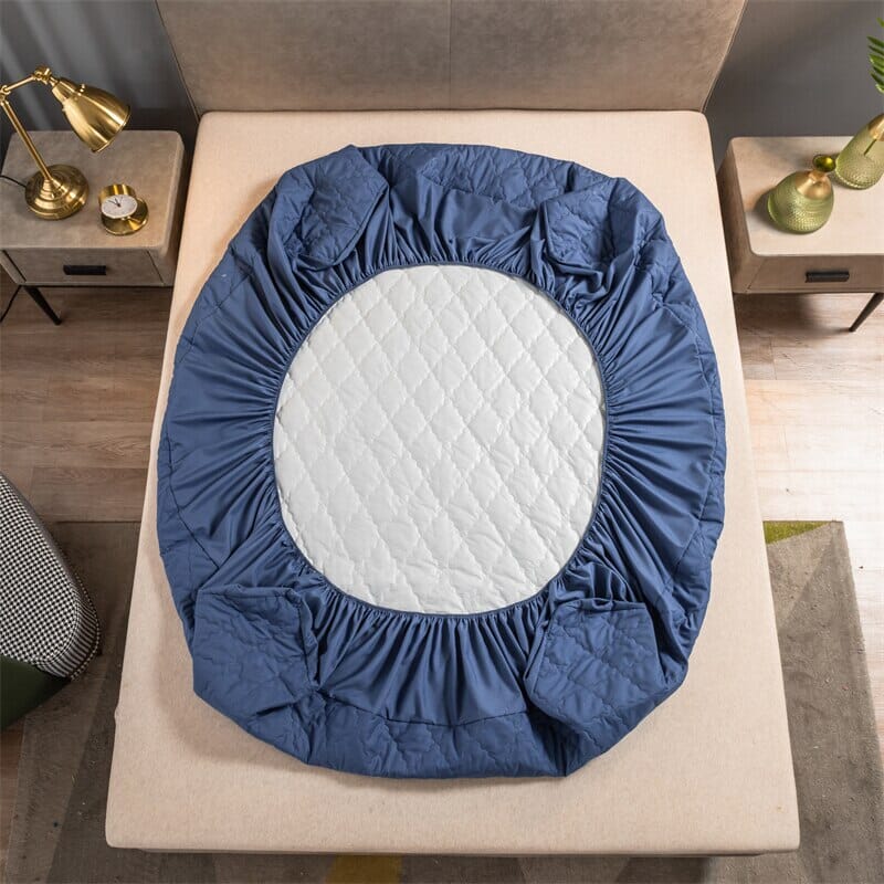 Lençol Impermeável Matelassê com 2 Fronhas Microfibra Lux