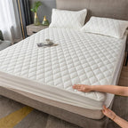 Lençol Impermeável Matelassê com 2 Fronhas Microfibra Lux