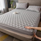Lençol Impermeável Matelassê com 2 Fronhas Microfibra Lux