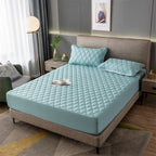 Lençol Impermeável Matelassê com 2 Fronhas Microfibra Lux
