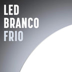 Espelho Decorativo Redondo para Escritório Sala Quarto Banheiro c/ Led 60cm 50cm 40cm 30cm + Suporte