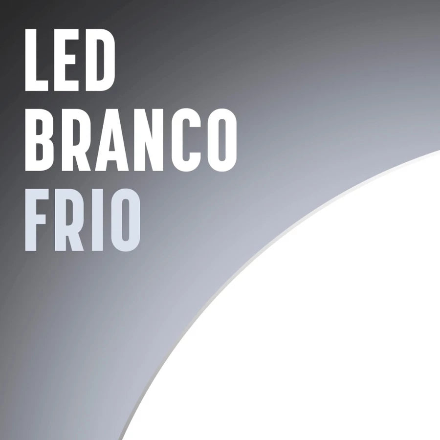 Espelho Decorativo Redondo para Escritório Sala Quarto Banheiro c/ Led 60cm 50cm 40cm 30cm + Suporte