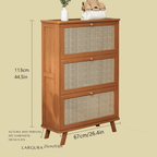 Sapateira de Bambu Lindy Três Portas