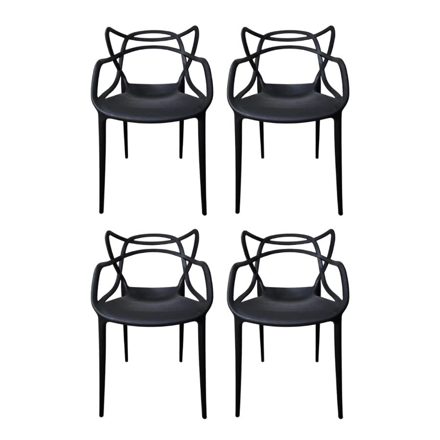 Kit 04 Cadeiras Rivvera Escritório Área Gourmet Restaurante Bar Super Promoção