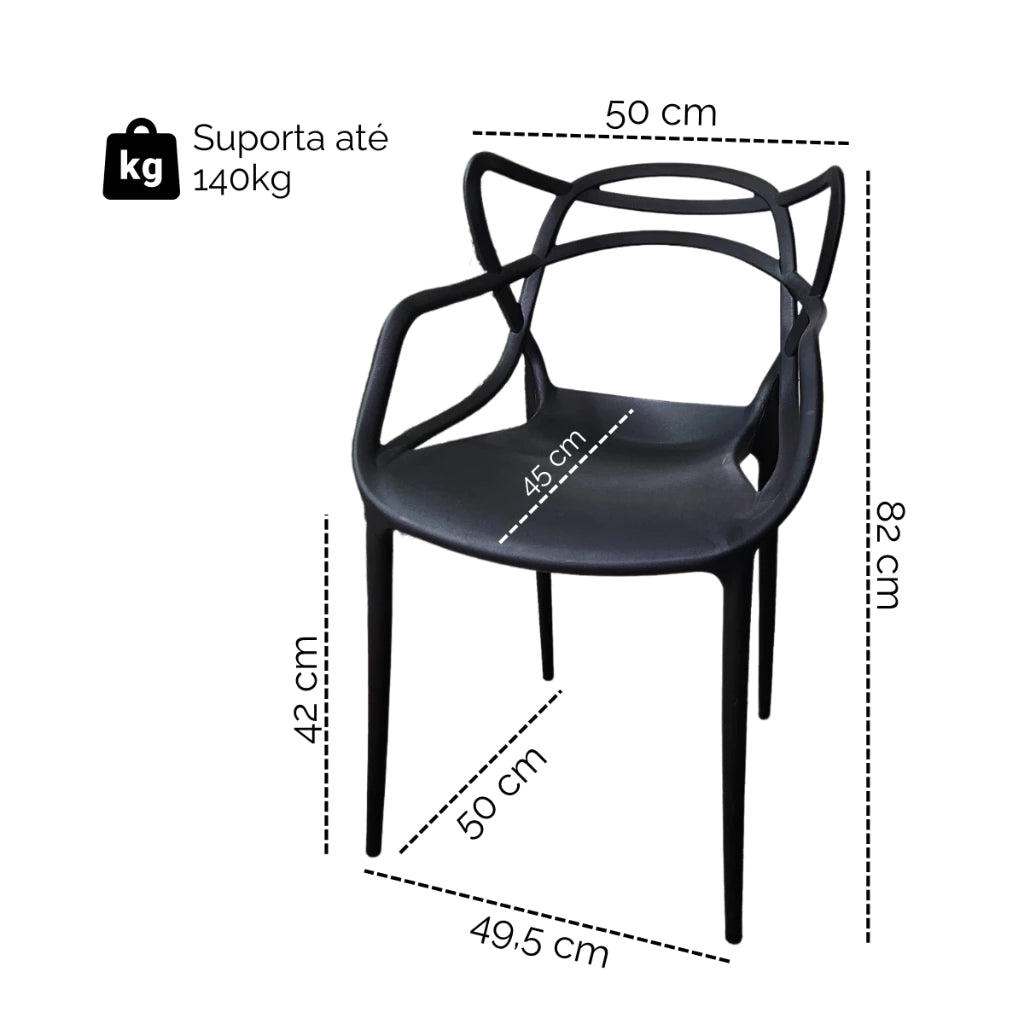 Kit 04 Cadeiras Rivvera Escritório Área Gourmet Restaurante Bar Super Promoção