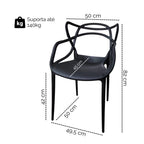 Kit 04 Cadeiras Rivvera Escritório Área Gourmet Restaurante Bar Super Promoção