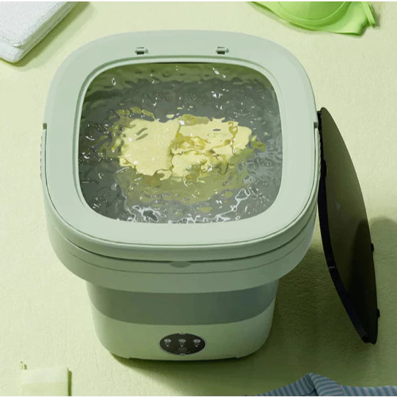 Mini Máquina de Lavar Roupa Portátil - Dobrável, Automática 110v/220v para Viagem