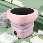 Mini Máquina de Lavar Roupa Portátil - Dobrável, Automática 110v/220v para Viagem