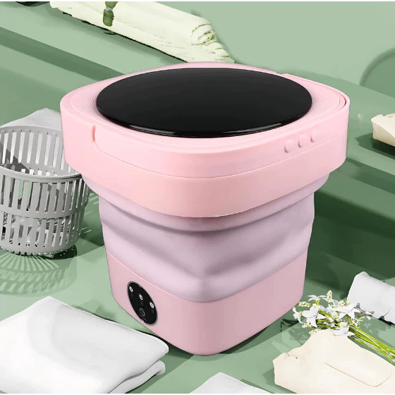 Mini Máquina de Lavar Roupa Portátil - Dobrável, Automática 110v/220v para Viagem