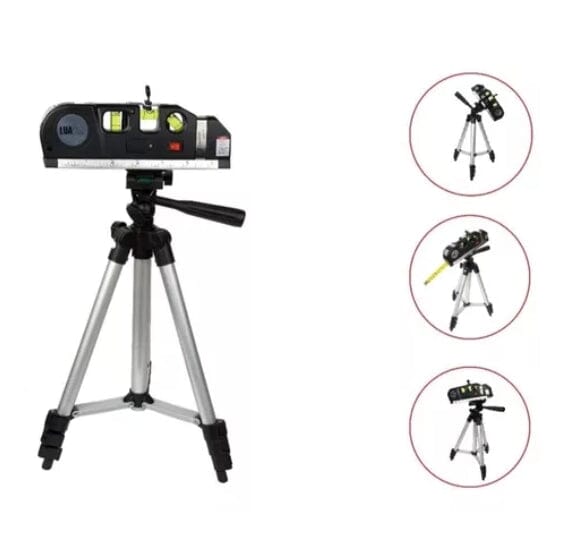 Nível a Laser Multifuncional 4 em 1 com Trena e Régua FixLevel