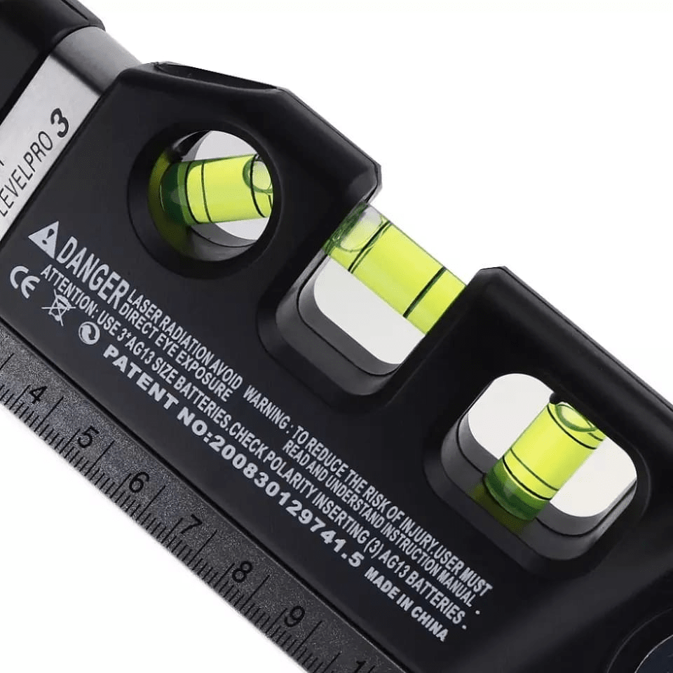 Nível a Laser Multifuncional 4 em 1 com Trena e Régua FixLevel