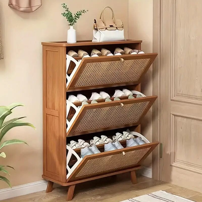 Sapateira de Bambu Lindy Três Portas