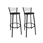 Kit com 02 Banquetas Alta Bistrô Bancos Bancada Cozinha Americana Bar Balcão