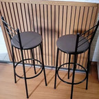 Kit com 02 Banquetas Alta Bistrô Bancos Bancada Cozinha Americana Bar Balcão